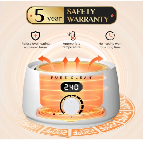 Organic Waxing Kit for Women Men Digital Hard Wax Kit Hair Removal 44 Wax Item - Picture 4 of 5